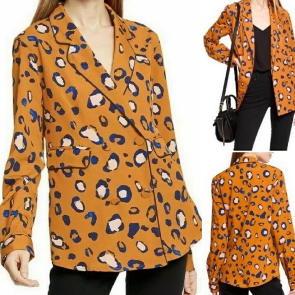 Phillip lim yellow leopard blazer